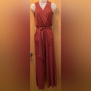 Nikki Poulos Wrap Front Wide Leg Jumpsuit XS NWOT